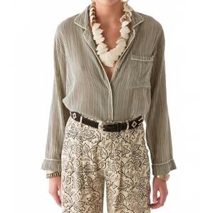 NEW MAISON HOTEL bidart stripes blouse in marine